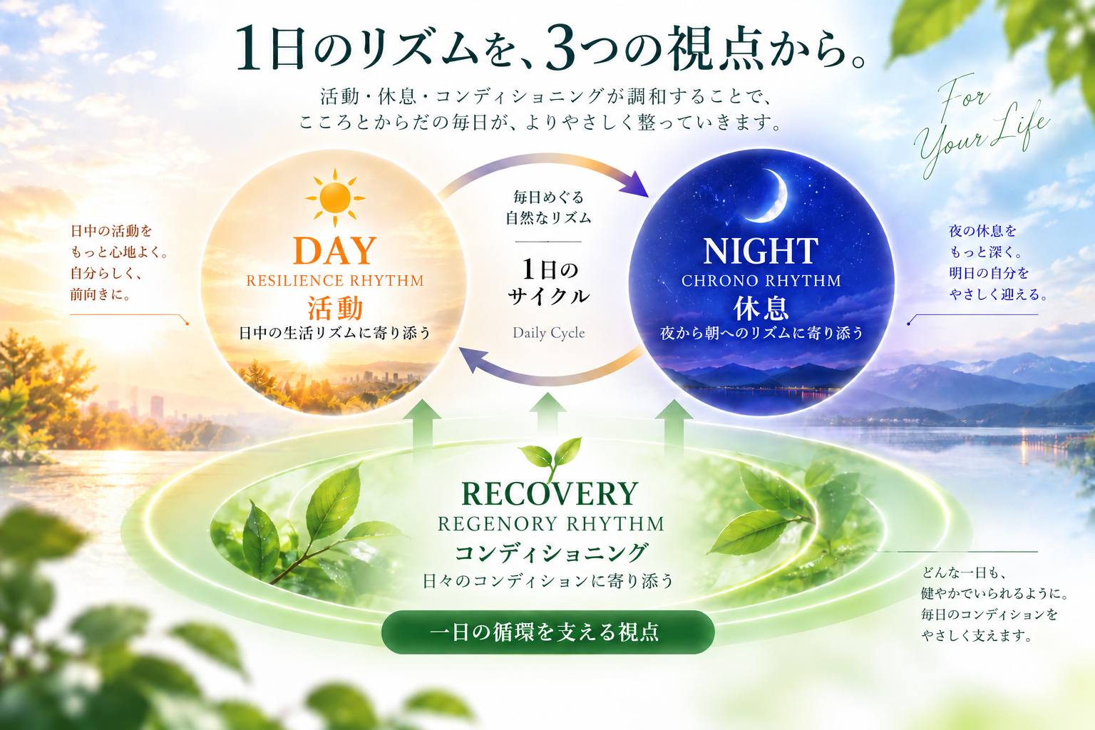 1日のリズムを整える3つの視点